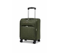 Eagle bags international Rolling Travel Suitcase with Spinner Wheels, Expandable Softside Luggage with Telescopic Handle, Lightweight Durable Carry-On/Checked (Green, Small)