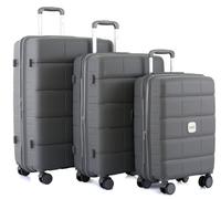 Eagle bags international Travel Luggage Set, Hard Shell Spinner Suitcase with Smooth Rolling Wheels and Telescopic Handle, Durable Lightweight Travel Suitcase (Grey, 20 Inch)