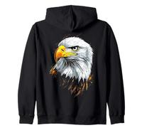 Eagle Bald Eagles Wild White-tailed Eagle Zip Hoodie