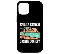 Eagle Beach Aruba Sunset Society Retro Beach Design Case for iPhone 12/12 Pro