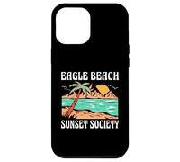 Eagle Beach Aruba Sunset Society Retro Beach Design Case for iPhone 12 Pro Max