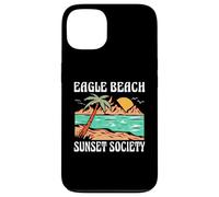 Eagle Beach Aruba Sunset Society Retro Beach Design Case for iPhone 13