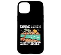 Eagle Beach Aruba Sunset Society Retro Beach Design Case for iPhone 15 Plus