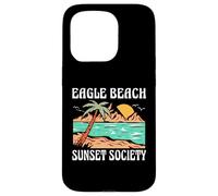 Eagle Beach Aruba Sunset Society Retro Beach Design Case for iPhone 15 Pro