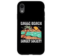 Eagle Beach Aruba Sunset Society Retro Beach Design Case for iPhone XR