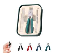 Eagle Beak Beveled Nail Clippers, Eagle Beak Nail Clippers, Three Sets of Eagles Beaks Beveled Nails Clipperss, Wide Jaw Opening Anti-Splash Slanted, for Thick Nails (Green)