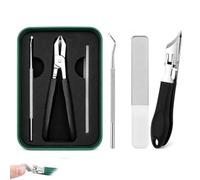 Eagle Beak Beveled Nail Clippers Set Anti-Splash with Nano File & Pick