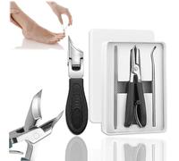 Eagle Beak Beveled Nail Clippers, Super Sharp Oblique Nails Clipper, Three Sets of Eagle Beak Beveled Nail Clippers for Thick Toenail Clipper Seniors & Ingrown Care (1Set-B)