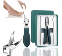 Eagle Beak Beveled Nail Clippers, Super Sharp Oblique Nails Clipper, Three Sets of Eagle Beak Beveled Nail Clippers for Thick Toenail Clipper Seniors & Ingrown Care (1Set-A)