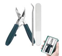 Eagle Beak Beveled Nail Clippers, Toenail Clippers for Thick Toenails, Ergonomic Ultra Sharp Nail File, Wide Jaw Slant Edge Anti-Splash Fingernail Clipper