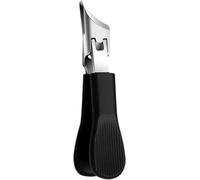 Eagle Beak Beveled Nail Clippers,Wide Jaw Opening Anti-Splash Slanted Nail Clipper,Edge Nail Clippers 3pcs Set,Long Handle Wide Jaw Opening Anti-Splash Slanted Nail Clipper for Women (Black)