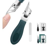 Eagle Beak Beveled Nails Clippers, Three Sets of Eagle Beak Beveled Nails Clippers, Stainless Oblique Nail Clippers, Sharp Beveled Thick Hard Nail Clipper for Seniors & Ingrown Care (Green, Single)