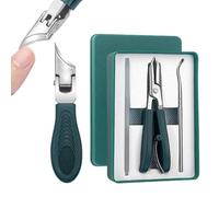 Eagle Beak Nail Clippers, Three Sets of Eagle Beak Beveled Nails Clippers, Wide Jaw Opening Anti-Splash Slanted Nail Clipper, for Thick Nails, Seniors & Ingrown Care (A)