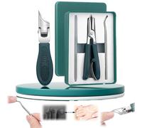 Eagle Beak Nail Clippers, Three Sets of Eagle Beaks Beveleds Nails Clippers, Beveled Nail Clipper, Eagles Beak Beveled Nail Clippers for Thick Nails, Ideal for Seniors, Adults (Green)