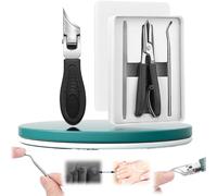 Eagle Beak Nail Clippers, Three Sets of Eagle Beaks Beveleds Nails Clippers, Beveled Nail Clipper, Eagles Beak Beveled Nail Clippers for Thick Nails, Ideal for Seniors, Adults (Black)
