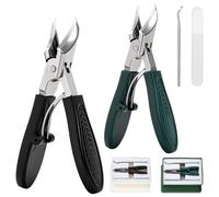 Eagle Beak Nail Clippers, Toe Nail Clippers for Thick Nails, Upgrade Eagle Beak ingrown Nail Clippers Kit, Slanted Nail Clipper with Wide Jaw Opening, Duty Curved for Seniors