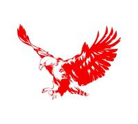 Eagle Big Bird Flying in The Sky Tribal Symbol Animal Wall Stickers 51x68.9cm Removable Without Leaving Glue Red