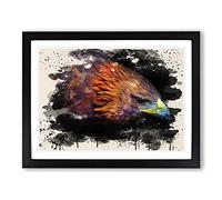 Eagle Bird Modern FC Framed Wall Art Print, Ready to Hang Picture for Living Room Bedroom Home Office Décor, Black A2 (64 x 46 cm)