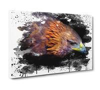 Eagle Bird V3 Canvas Print | Gallery Wrapped 30mm Frame Wall Art | 24x16 inches | Ready to Hang | Modern Animals Picture | Living Room Bedroom Lounge Office