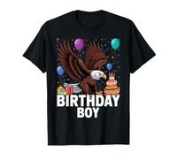 Eagle Birthday Boy Party Bird Kids Boys Bald Eagle Birthday T-Shirt