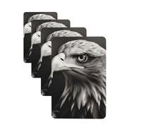 Eagle black and white Car Air Fresheners Cards 4 Pcs Hanging Fragrance Scented Cards Long-Lasting Car Aromatherapy Tablets for Wardrobe Bathroom Car Interior Mirror Pendant Gifts
