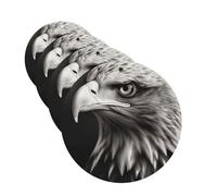 Eagle black and white Car Air Fresheners Cards 4 Pcs Hanging Fragrance Scented Cards Long-Lasting Car Aromatherapy Tablets for Wardrobe Bathroom Car Interior Mirror Pendant Gifts