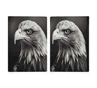 Eagle Black And White Passport Holder Passport Wallet PU Leather Passports Protective Cover Slim Travel Accessories