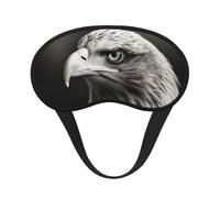 Eagle Black and White Sleep Mask for Side Sleeper, Blackout Sleeping Eye Mask, Soft Breathable Eye Cover for Women Men Travel Eyeshade, Relaxing Zero Pressure Night Blindfold