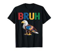Eagle Building Blocks Brick Builder America Funny Kid Eagles T-Shirt