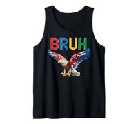 Eagle Building Blocks Brick Builder America Funny Kid Eagles Tank Top