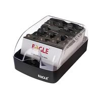 Eagle Business Card Box, Push-Button,Storage up to 350 Cards