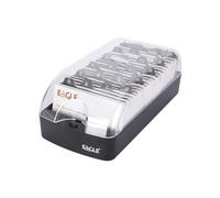 Eagle Business Card Holder Organiser, Desktop Name Card Index Box with A-Z Alphabetical Tabs, Large Capacity with Transparent Lid for Office & Desk Storage (M)
