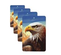 eagle Car Air Fresheners Cards Set of 4 Pieces Personalized Car Fresheners Gifts for Men Women Auto Aromatherapy Tablets Hanging Scented Cards for Wardrobe Bathroom