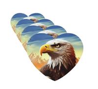 eagle Car Air Fresheners Cards Set of 4 Pieces Personalized Car Fresheners Gifts for Men Women Auto Aromatherapy Tablets Hanging Scented Cards for Wardrobe Bathroom
