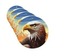 eagle Car Air Fresheners Cards Set of 4 Pieces Personalized Car Fresheners Gifts for Men Women Auto Aromatherapy Tablets Hanging Scented Cards for Wardrobe Bathroom