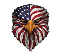 Eagle Car Sticker, Reflective Eyes Eagle Decal, Patriotic USA Flag Vinyl Stickers For Trucks, Waterproof Adhesive Decals | Reflective Eyes Eagles Sticker For Doors Laptops Walls Toolboxes Lockers