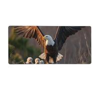 Eagle Catches Chicks Print Gaming Mouse Pad XXL Mousepad Keyboard and Mouse-Pads Desk Mat Office,35.5in X 16 in