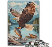 Eagle Catching Fish Jigsaws 2000 Pieces for Teenagers,Challenging Game And Family Play Wall Decoration Unique Birthday And Xmas Gifts (70X100cm)