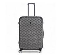 Eagle Charcoal Expandable Hard Shell Abs 8 Wheel Luggage Travel Large Holiday Bags Suitcase
