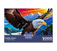 Eagle Classic Style Jigsaw Puzzle Offering An Engaging Tabletop Experience, Enhanced by Fantasy And A Timeless UK-inspired Aesthetic for Mindful Leisure Moments 38x26cm/1000pcs