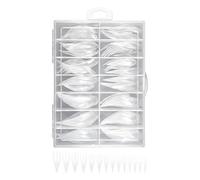 Eagle Claw Nail Extension - 140pcs Clear Crystal Naill Forms Box | Fast Gel Nail Extension Forms, Fingernail Manicure Accessories For Home Salon Studio Beginners Women Mother Professionals