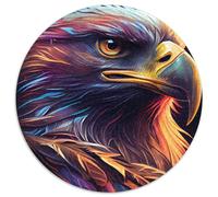Eagle Colorful 1000Pc Adults Jigsaw Puzzle Round Puzzles for 1000 Piece DIY Home Decor Gift, Adult Brain Teaser (Size 67.5x67.5cm)