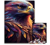Eagle Colorful Adult Jigsaw Puzzles 1000 Pieces Wooden Jigsaw for Holidays, Birthdays, And Family Game Nights 50x75CM/19.68x29.52inch
