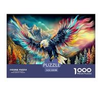 Eagle Colourful Eagle in Vibrant Landscape 1000 Pieces Jigsaws Adults And Children Fun Activity for Rainy Days 52x38cm/1000pcs