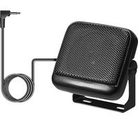 Eagle Communication Extension External Speaker With 2.5" Mylar Cone, Swivel Fixing Bracket, Floor or Wall Mount, 3.5mm Jack 1.8m Lead Black, for CB and Ham Radio, Scanners,