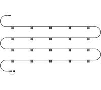 Eagle Connect E27 ES Screw Festoon Black Rubber IP65 10m 20 Lamp
