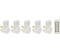 Eagle Connect Eagle 5 Way Remote Control Mains Socket Set