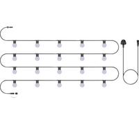 Eagle Connect Festoon Black Rubber Ip44 10M/20X2W Cool White Opaque Lamp