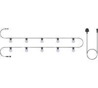 Eagle Connect Festoon Black Rubber Ip44 5M/10X2W Warm White Opaque Lamps
