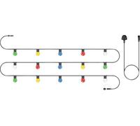 Eagle Connect Festoon Black Rubber Ip44 5M/15X2W Coloured Lamps